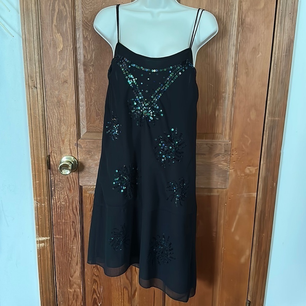H&M Women’s Sequined Black Asymmetrical Dress